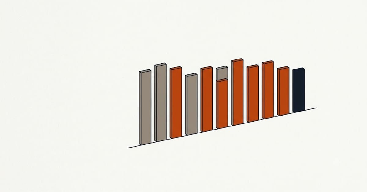 Crack width recorded over a year